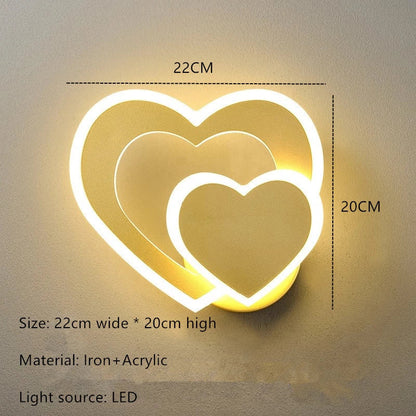 HeartWall Vägglampa - Kreativ LED Stämningsbelysning