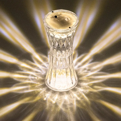 Carvallo - LED-lampa Transparent Diamant för Läsning