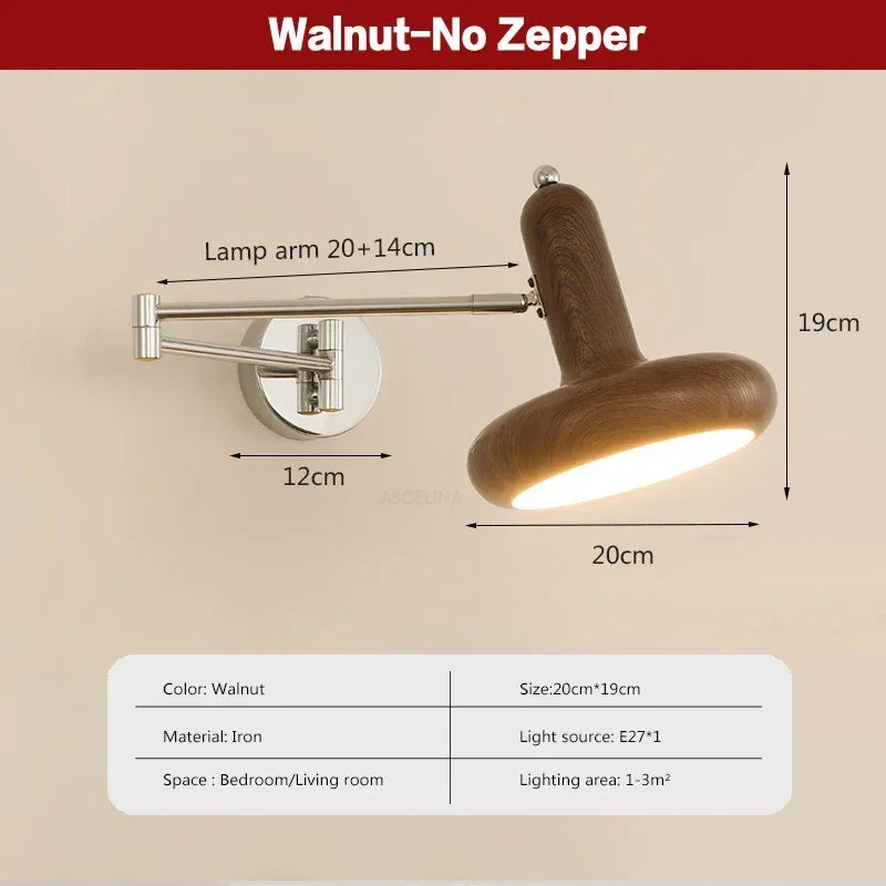 LichtSwing - Minimalistisk LED Vägglampa för Sovrum och Vardagsrum