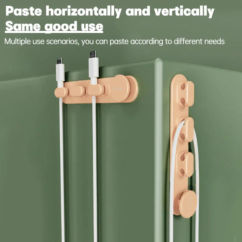 Carvallo ClipLine Set Självhäftande Kabelklipp | Kabelhantering för skrivbord, kontor & hem