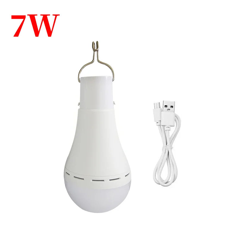 Carvallo LED Solarbordsbelysning | Vattentät & Uppladdningsbar | Med USB & Solenergi | För Tält, Trädgård & Nödsituationer