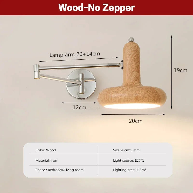 LichtSwing - Minimalistisk LED Vägglampa för Sovrum och Vardagsrum