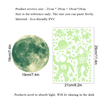 Stjärnhimmel Dekoration - Ljus-i-mörker Väggdekor