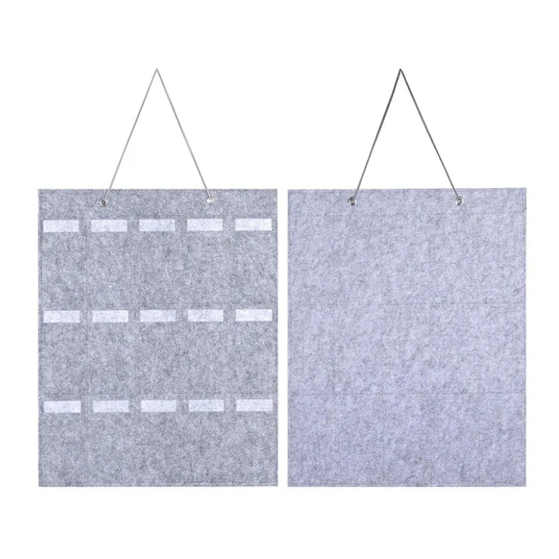 Carvallo Organizer | Väggmonterad glasögonhållare | Fällbar förvaringsväska för solglasögon | Platssparande & dammtålig | 42 × 38 cm