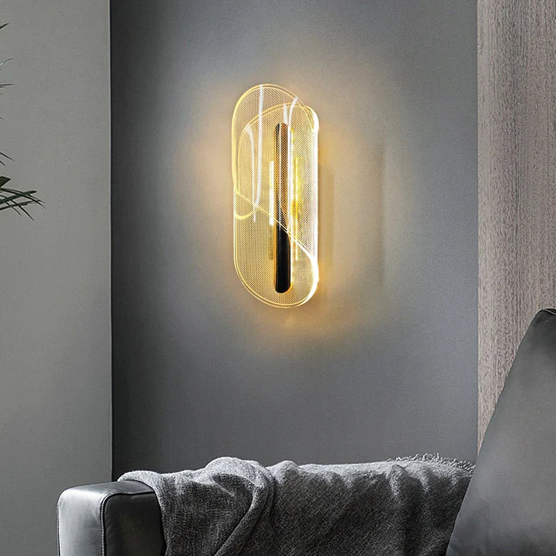 Lirien Alva | LED-vägglampa i akryl i nordisk stil för sovrum och vardagsrum