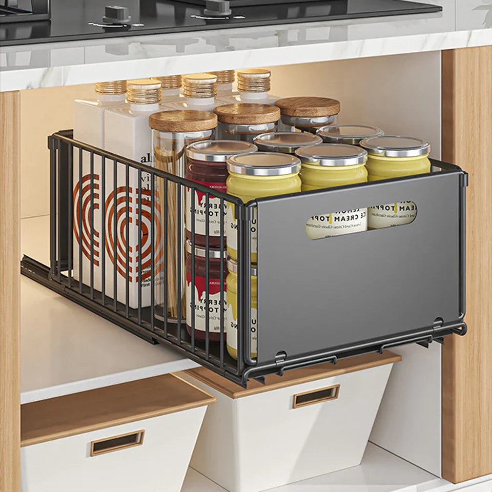 Royallure Fällskåp med Utdragbar Korg Perforerat Snacks- & Kökshyllor
