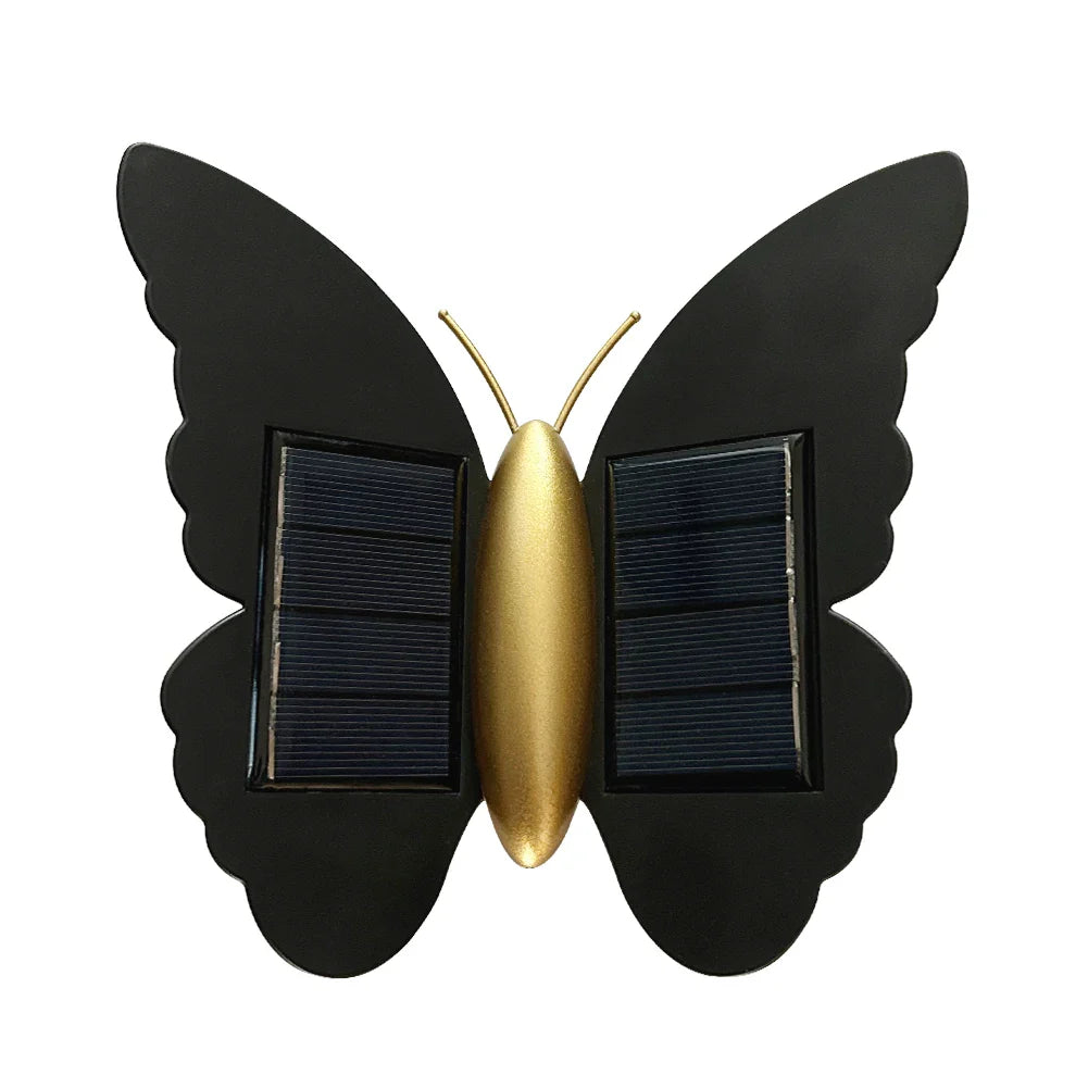 Carvallo FlyGlow Solarlampa Fjäril | Med Rörelsesensor & Auto On/Off | IP65 Vattentät | För Trädgård & Ingång