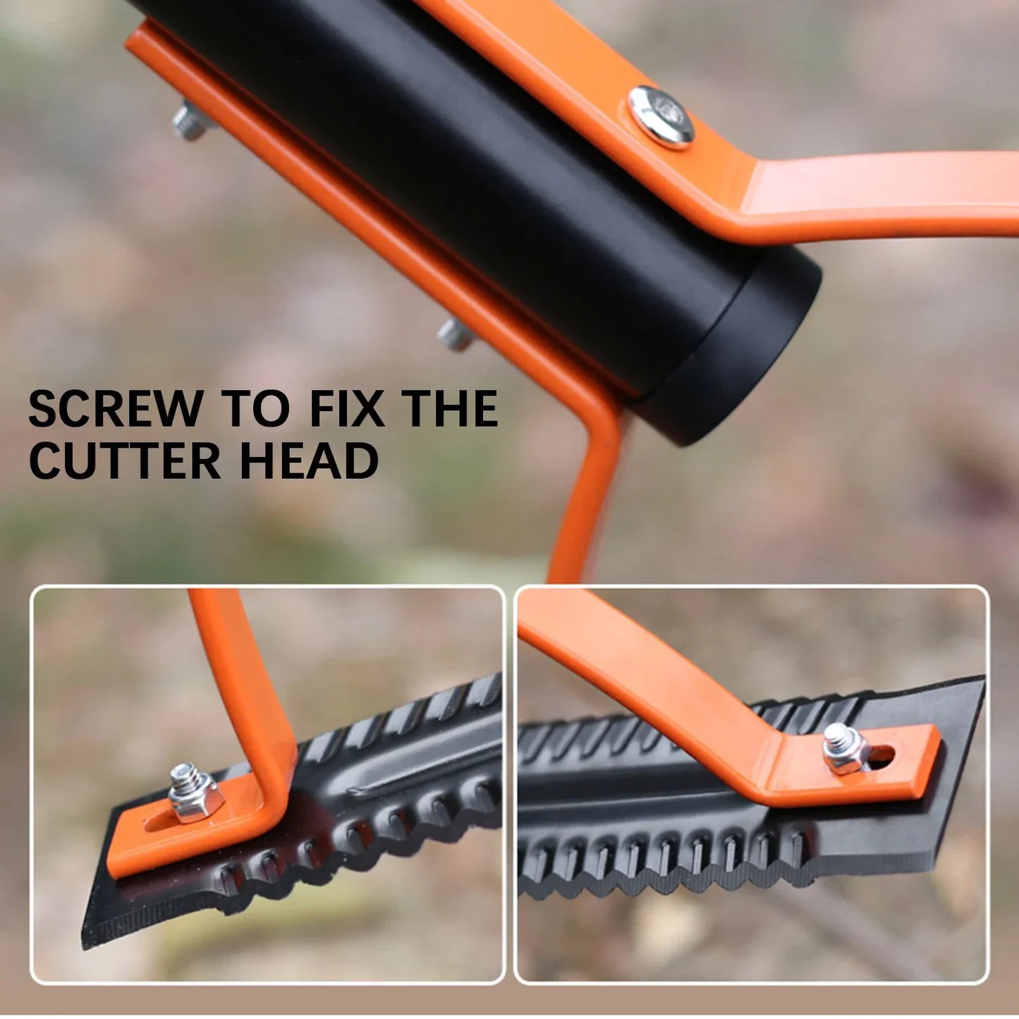 Carvallo gräskantskärare manuell | Dubbelblad av manganstål | 120–160 cm handtag | För högt gräs & ogräs