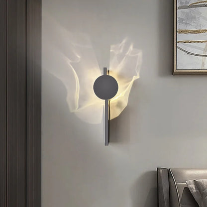 RippleGlow - Lyxig Roterande Vägglampa för Sovrum och Vardagsrum