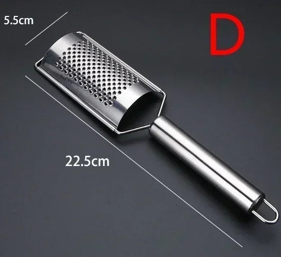 Carvallo MultiGrate Classic Handriven i rostfritt stål | Mångsidig för ost, grönsaker &amp; frukt | Ergonomisk &amp; diskmaskinssäker
