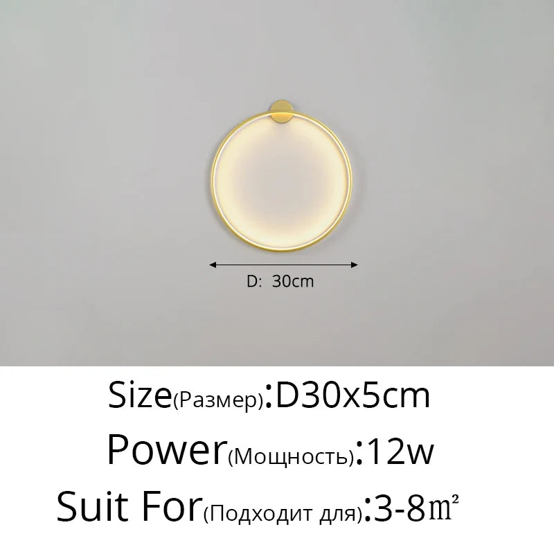 Måne LED Vägglampa – Modern Vägglampa för Sovrum, Vardagsrum och Hall