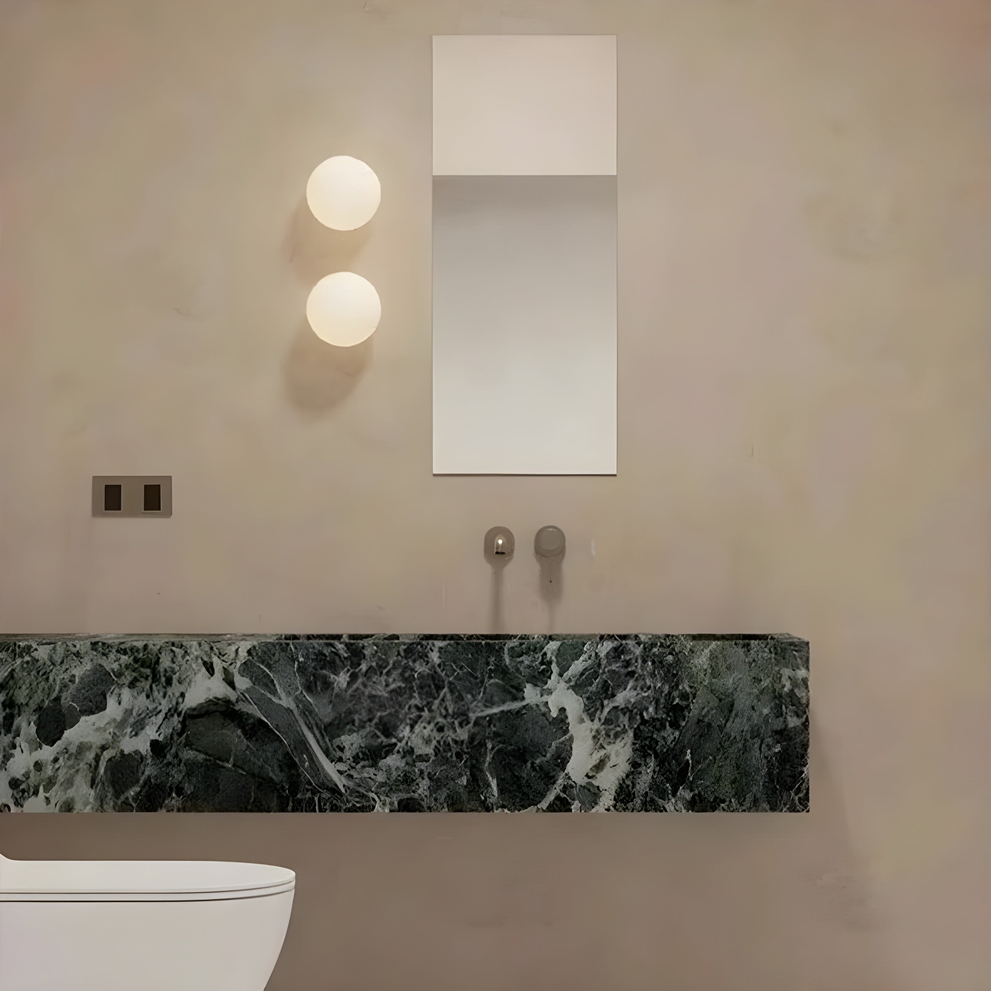 Rund Glas Vägglampa – Modern LED Lampa för Vardagsrum eller Hall