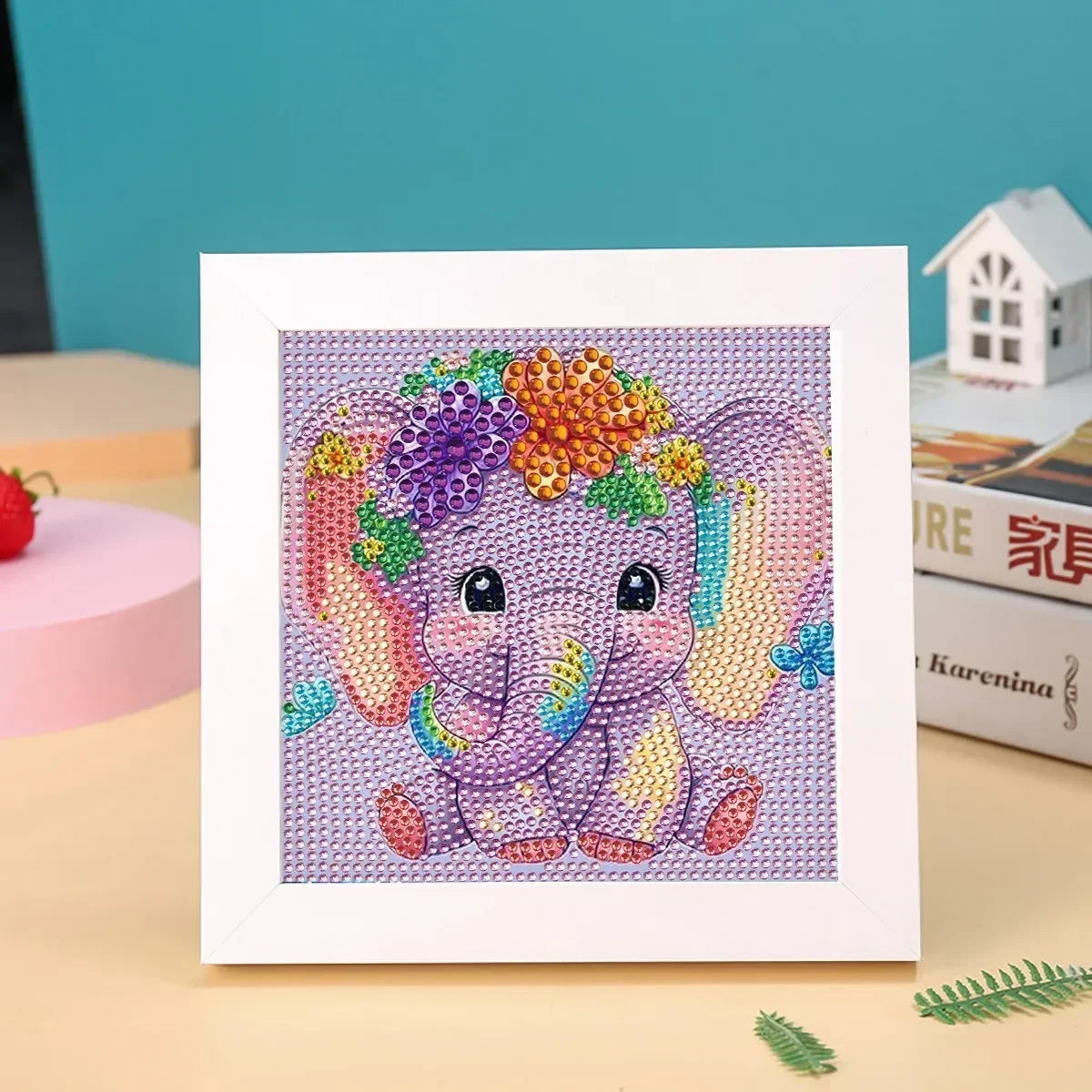 Carvallo Diamant-Malset Funkelino Kids | 5D Mosaik-Konst för Barn | Komplettset utan Ram | Från 5 År