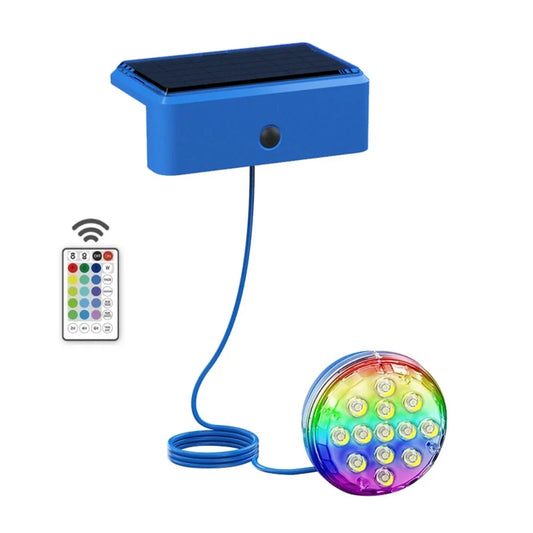 Carvallo-Poolbelysning AquaGlow Fjärrkontroll | IP68 Undervattens-LED med fjärrkontroll | 16 färger & timerfunktion | För ovanmark- & inbyggda pooler