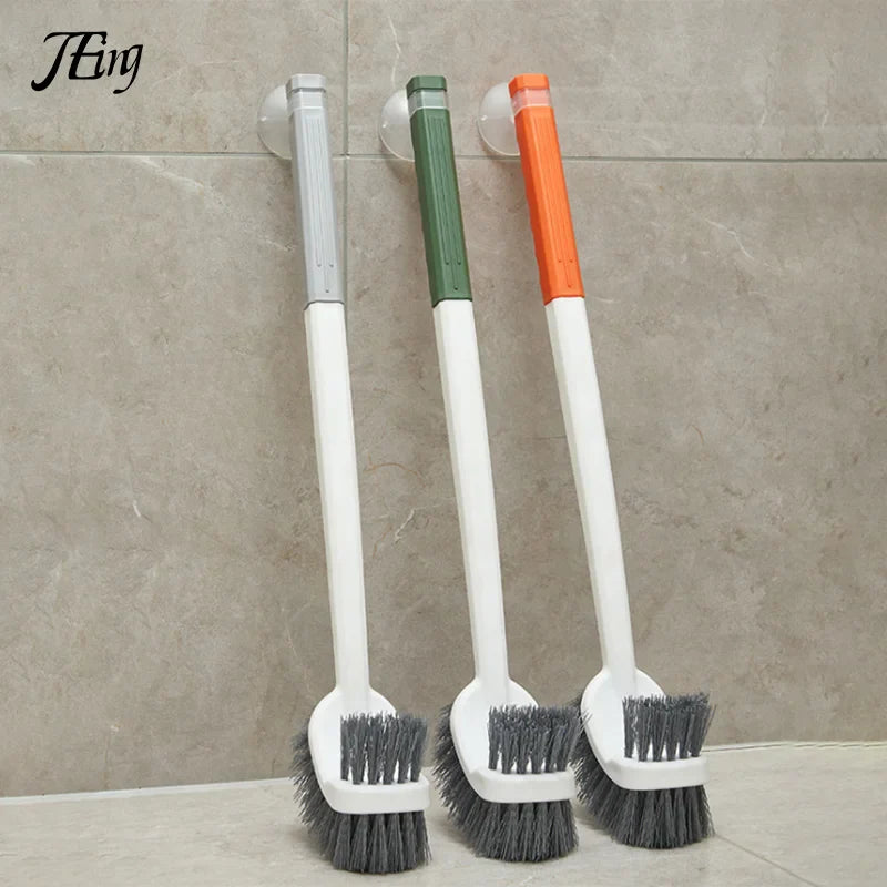 Carvallo WC-borste | Dubbelsidig toalettborste med långt handtag | Djup rengöring & Hygienisk | Platsbesparande hängande