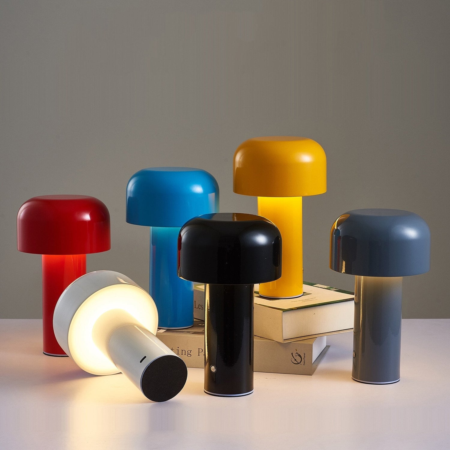 LumoFungo Classico | Trådlamp Retro Bordslampa i italiensk svampdesign