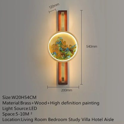 MessingLuxe - Tidsenlig Vägglampa