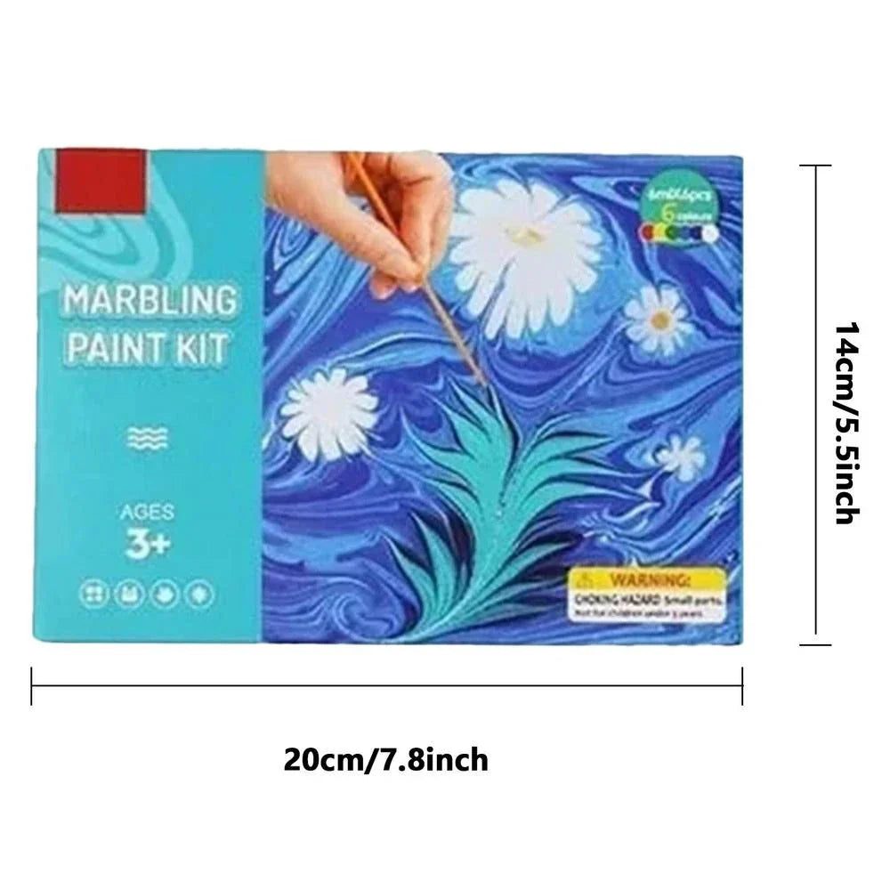 Vatten Marmorering Konstset