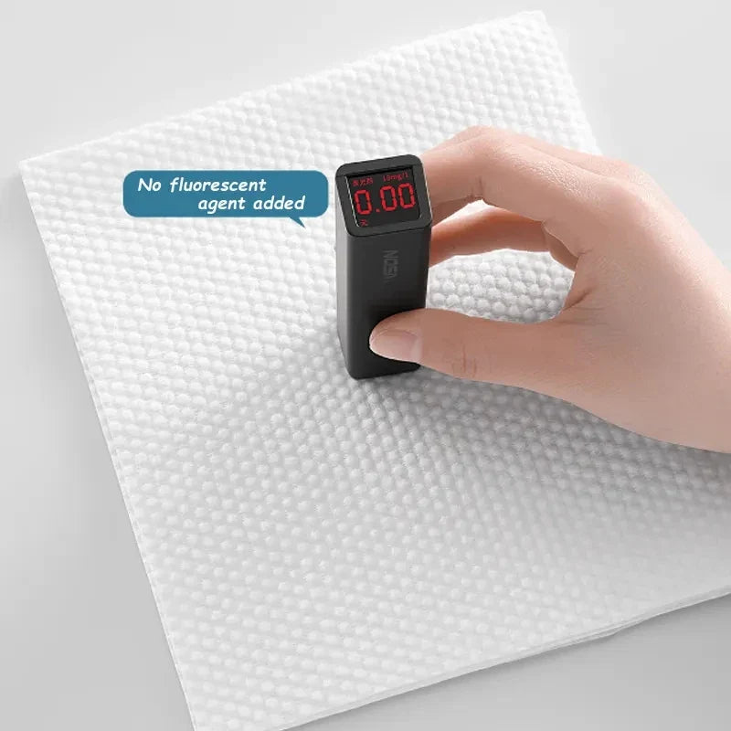 Carvallo-Gesichtstücher Purewiva Soft+ | 100 % bomull | Rivstark, sugerande & återanvändbar | 100 stycken per påse