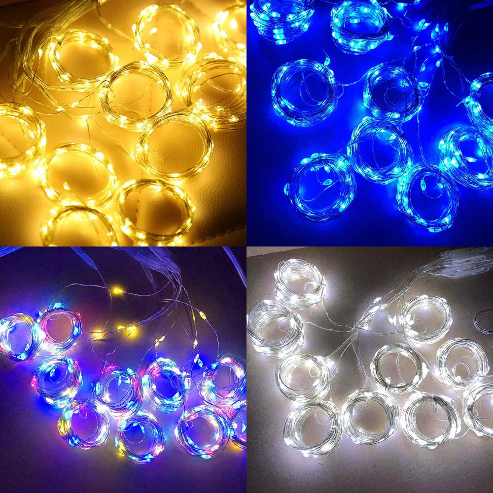 LumiGlow Solarbelysning | Vattentåliga LED-ljusslingor för utomhusdekoration