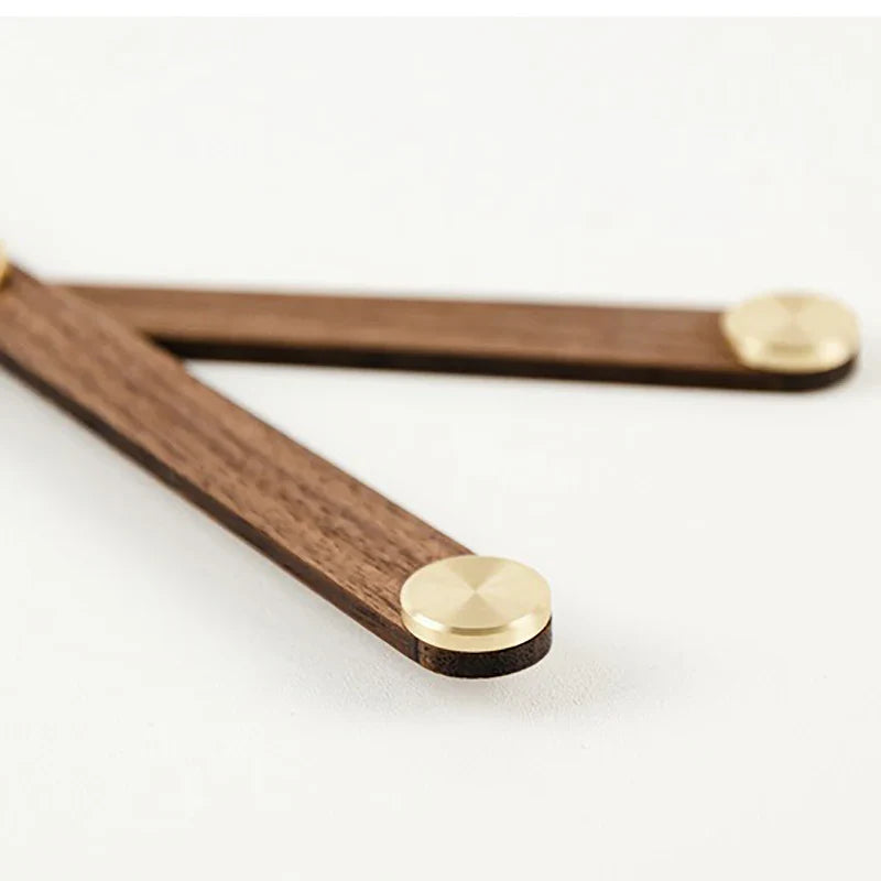 WoodSphere - Modern Stor DIY Väckarklocka Mekanism med Valnötsträ Visare