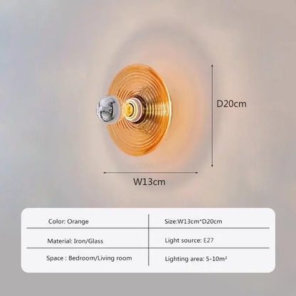AquaGlow - Glas Vägglampa LED Vattengåvor Stämningsbelysning