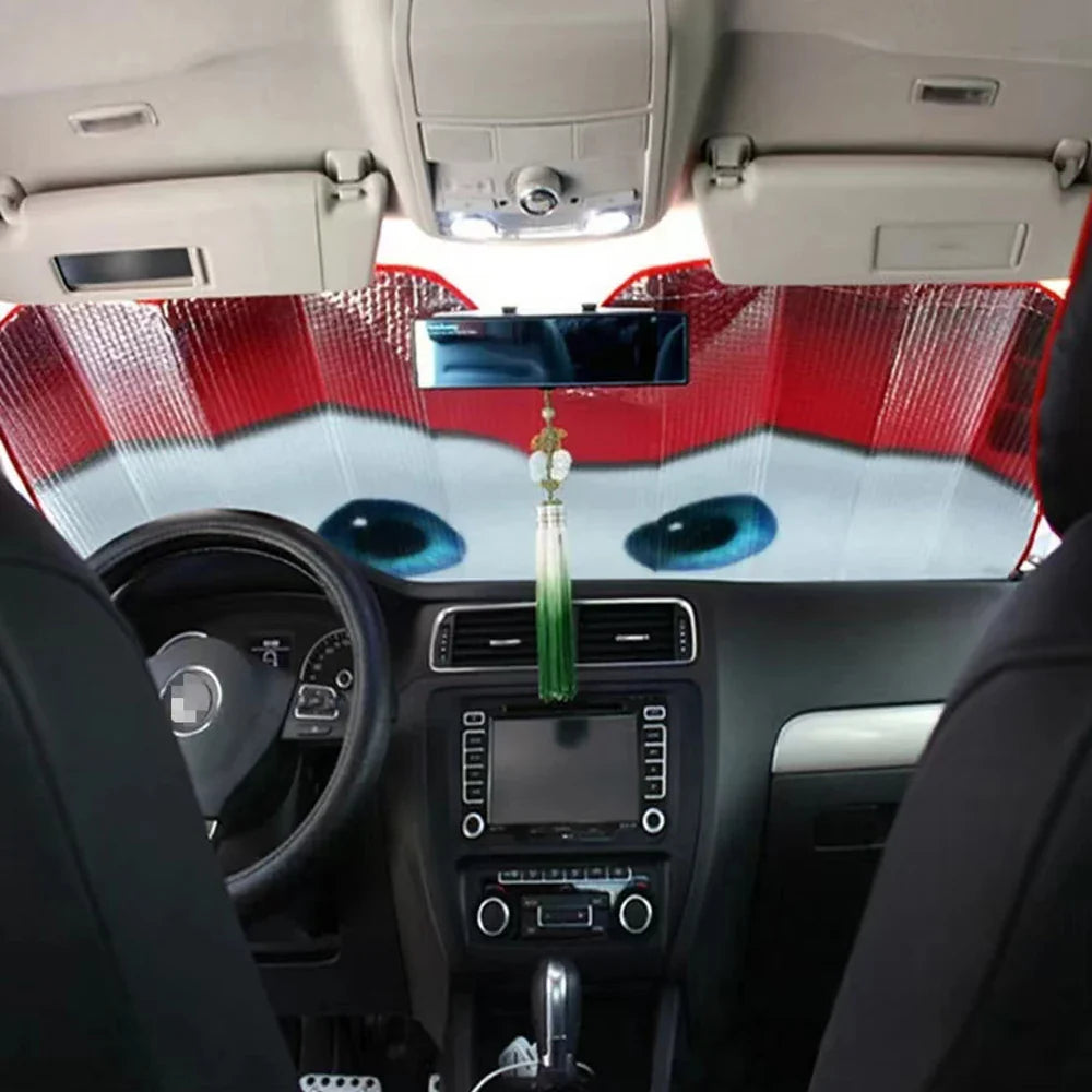 Carvallo Auto-solskydd | Aluminiumfolie | Värmeskydd för vindruta | 130×70 cm