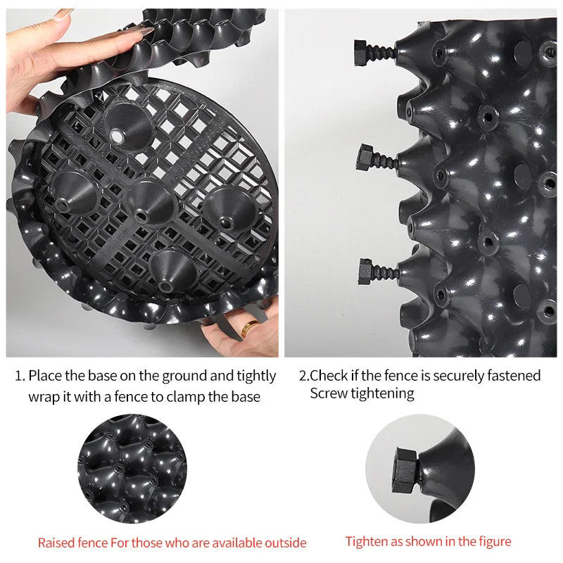 Carvallo Pro | Rotkontroll- & Uppdragskruka | För Bonsai, Träd & Buskar | Snabb rotväxt | PVC-skål