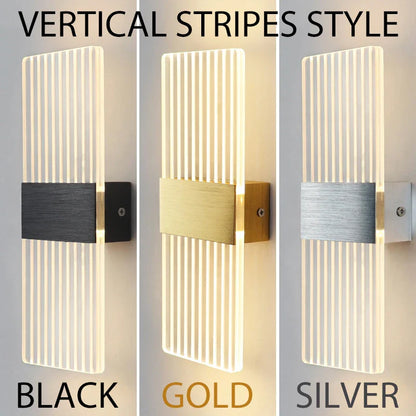 Modern LED Akryl Vägglampa – Nordisk Väggsconces Belysning för Heminredning, Stiliga Energisnåla Vägglampor