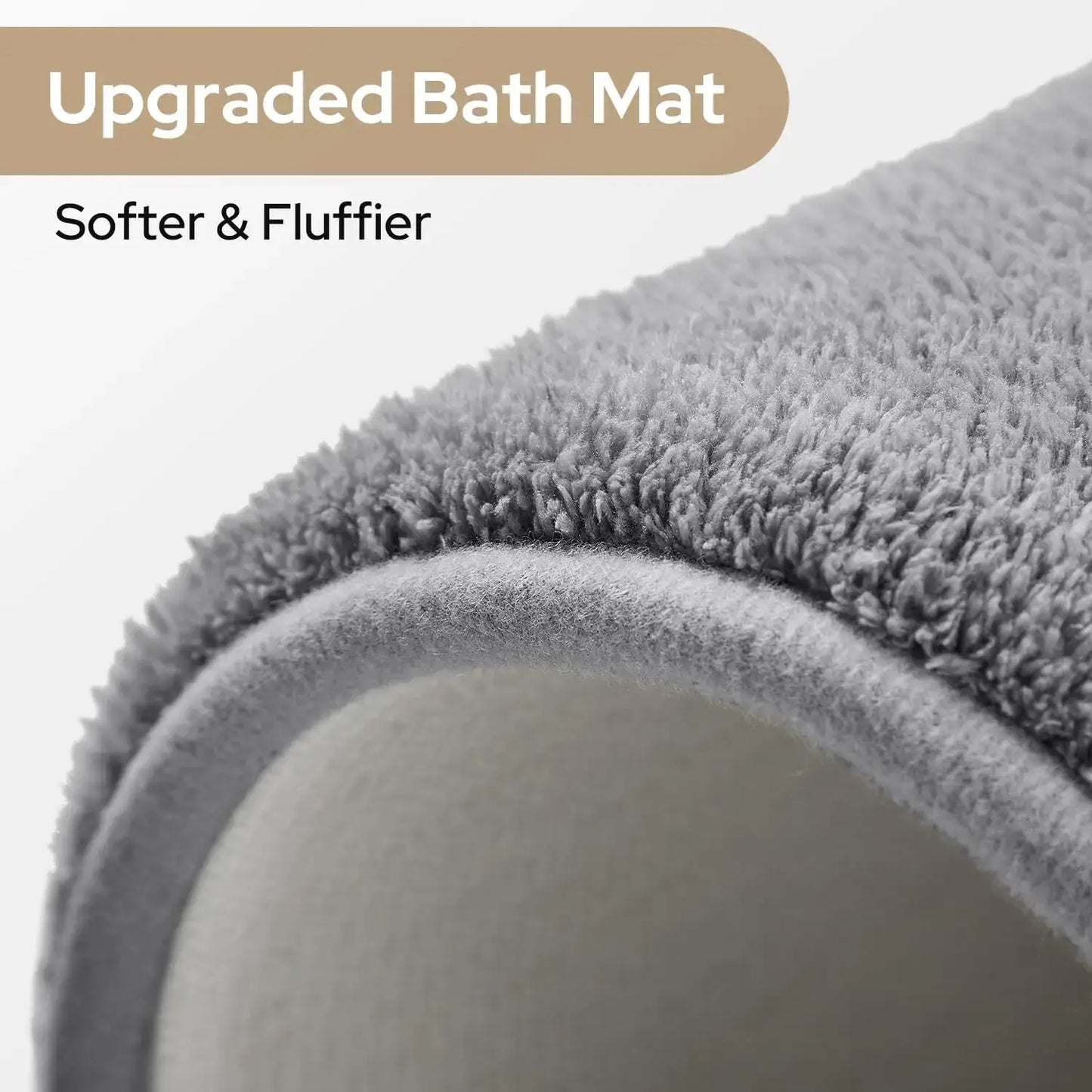 Royallure 3-delad Minnesskum Badrumsmattset – Absorberande, Halkfri & Tvättbar