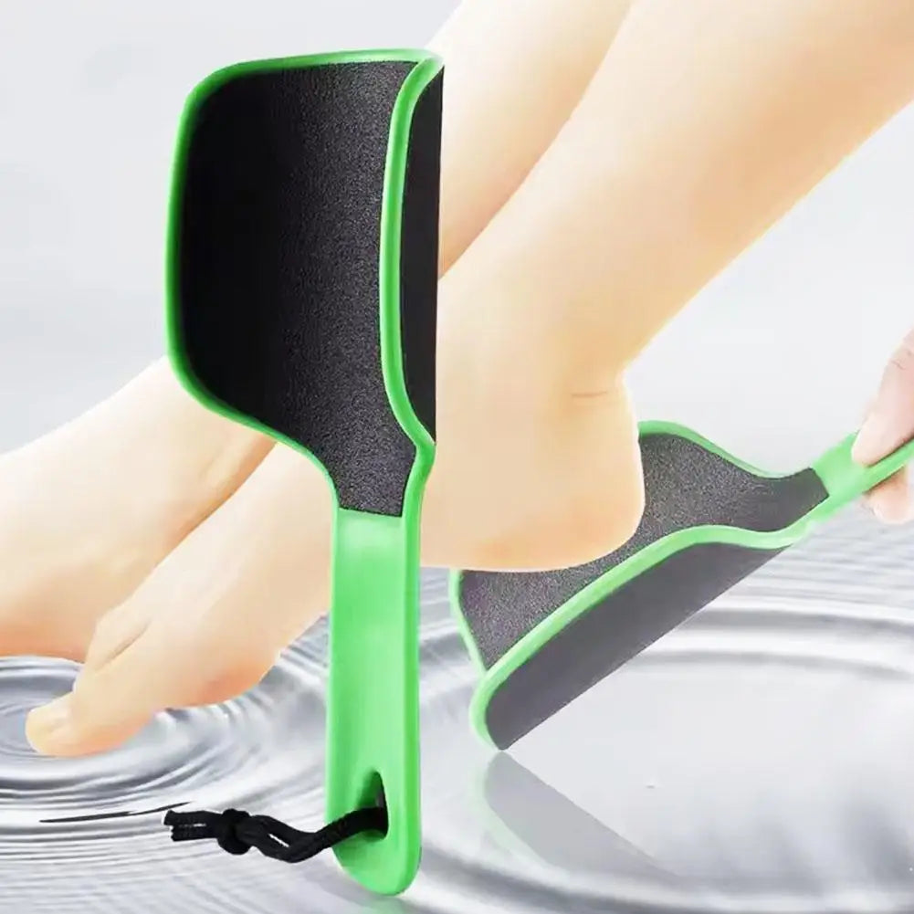 Carvallo SilkStep DuoCare | Dubbelverkande hälsovårdsverktyg med U-form | För släta, välskötta fötter | 20×9×3 cm