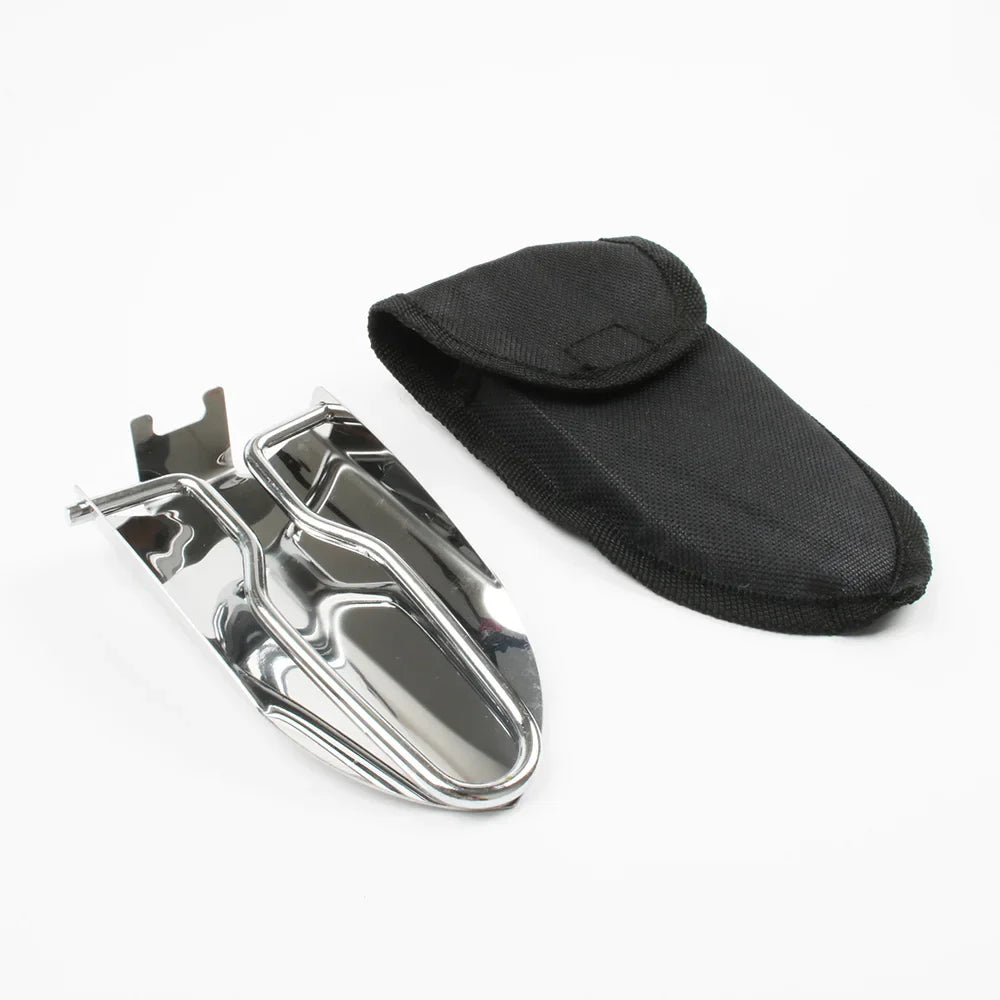 Carvallo Terraxo Mini | Rostfritt stål | Fällbar & Ultrakompakt | För trädgård & Utomhus | Inkl. väska