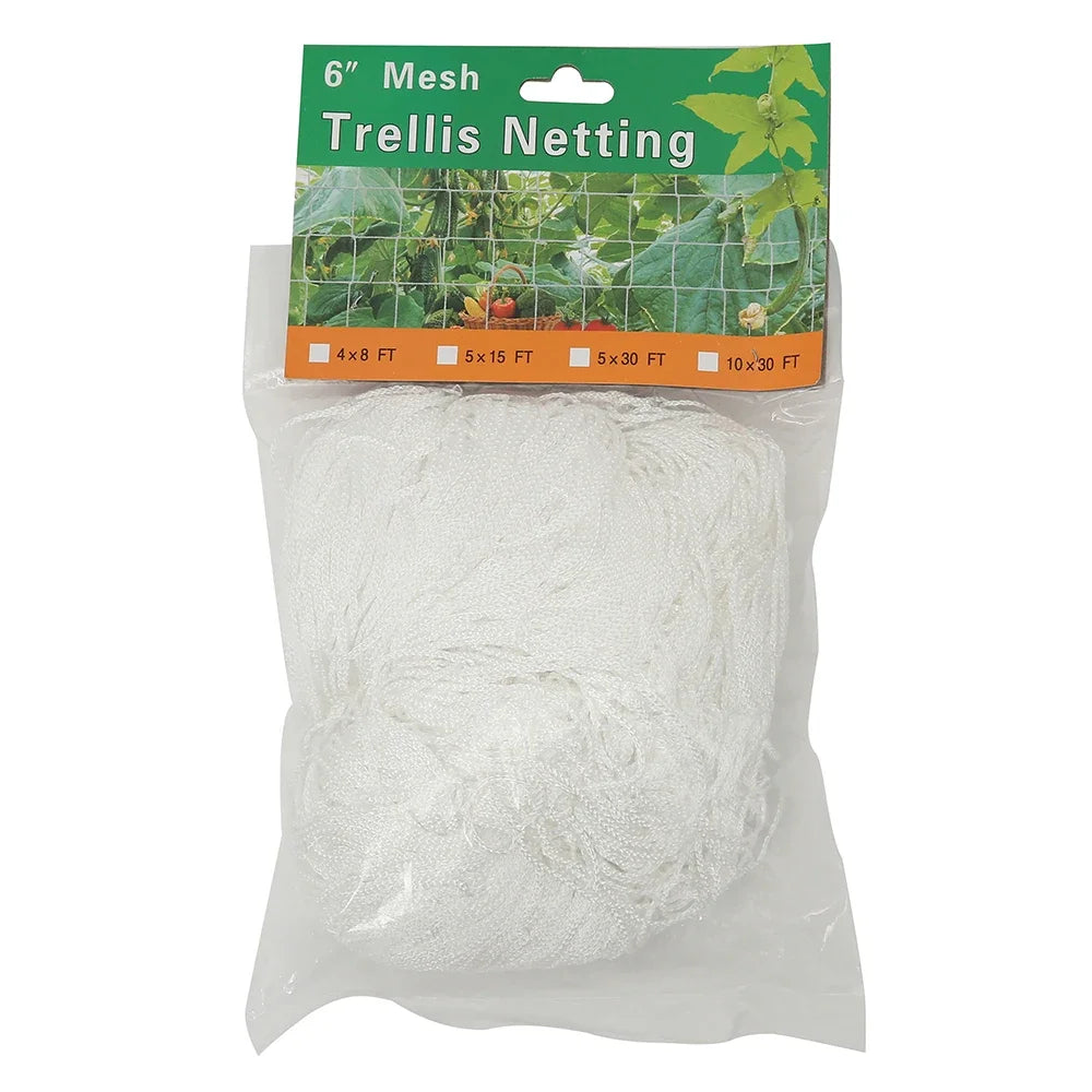 Carvallo Växter-Klätternät 10 m | Robust & UV-beständigt | Platsbesparande Stöd för Grönsaker & Blommor
