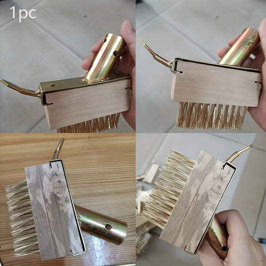 Carvallo Ogräsborste manuell | Justerbar med 120 cm handtag | För fogar, terrasser & gångvägar | Trådborste