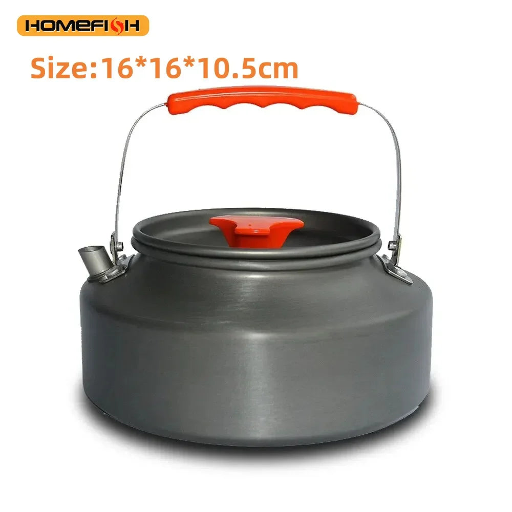 Carvallo Camping Matlaggningsset | Ultralet & Kompakt | 3-delad | Aluminium & Rostfritt Stål