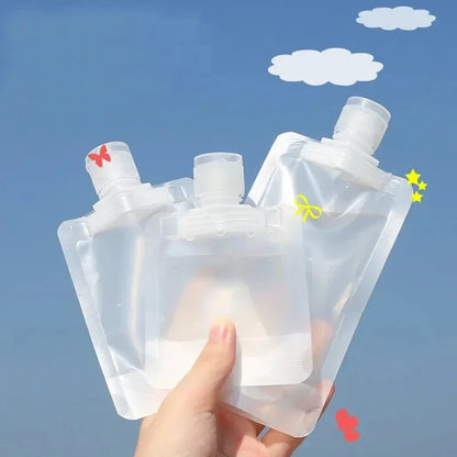 Carvallo Mini-flaskset | Kosmetik reseset med förvaringsväska | 5-delar | PET-flaskor 30–100ml