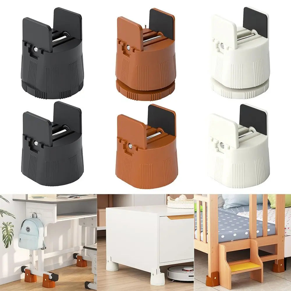 Carvallo möbelhöjare med anti-glidsfunktion | För säng, bord, soffa &amp; tvättmaskin | Robusta ABS-fötter