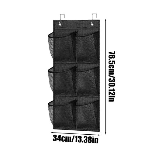 Carvallo MaxGrid Väggorganisatör med 6 fack | Hängande förvaringsväska | Non-woven & Fönster