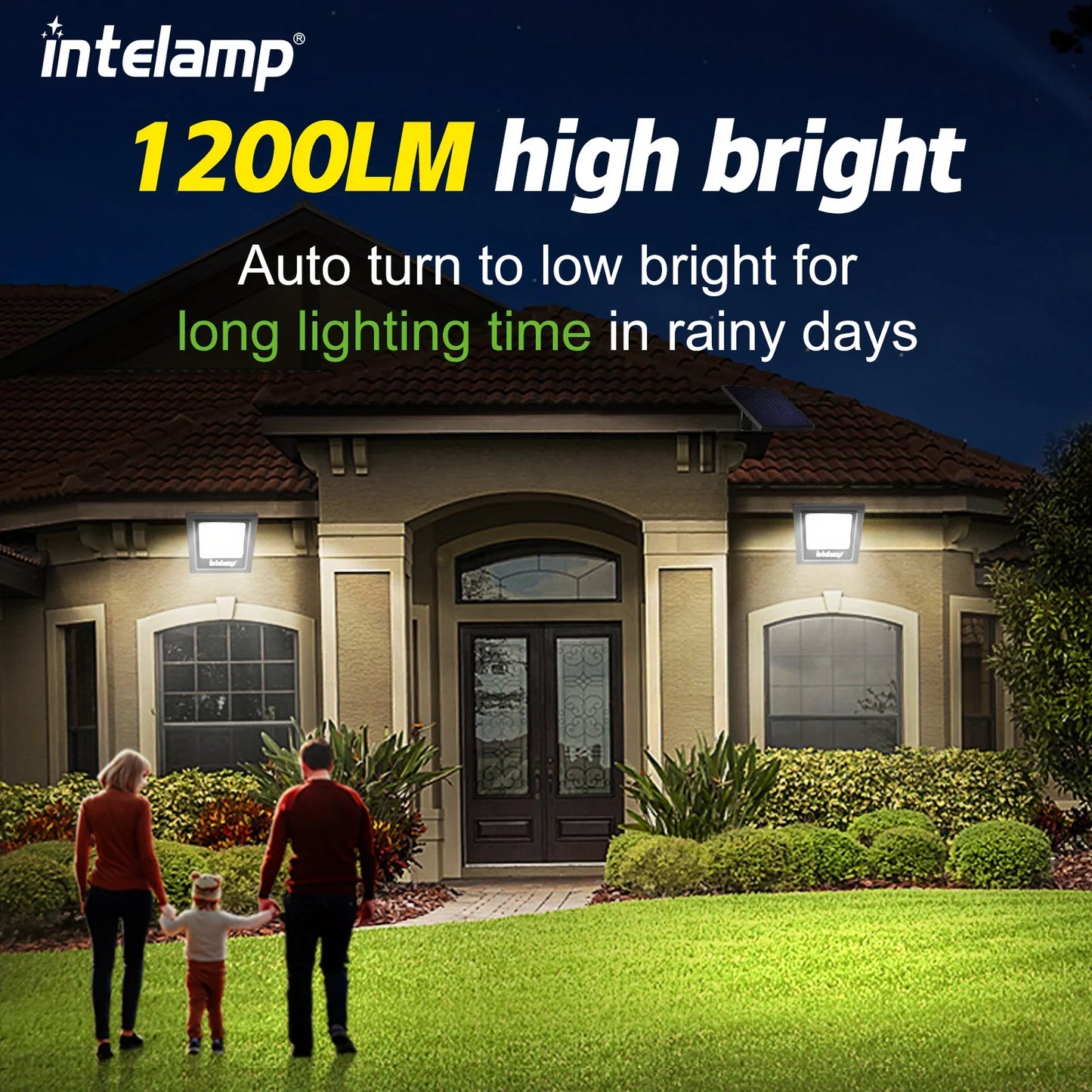 Carvallo LED säkerhetsstrålkastare LumiSecure Duo | 2-pack | 1200LM Superljus | IP65 Vattentät | Trädgård, gård och terrass