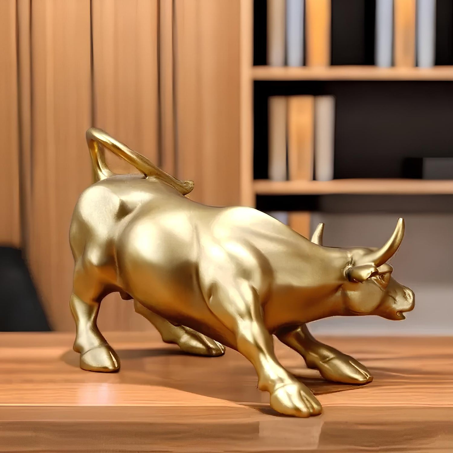 Elévo | Wall Street Bull Market Resin Ornament Feng Shui Wealth Figur Figurine