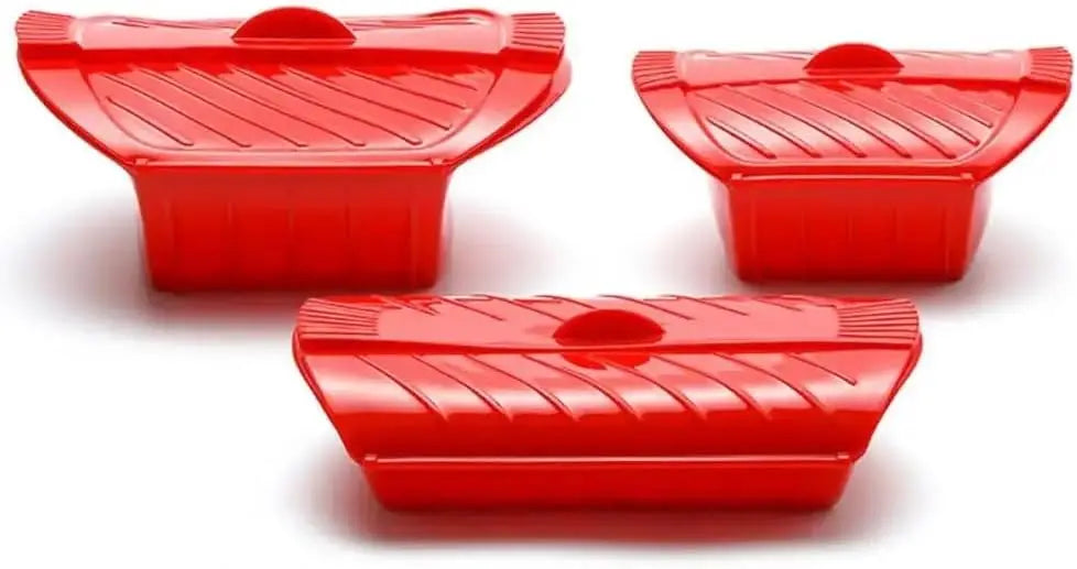 Carvallo Silikon Dampfkokare | BPA-fri | Mikrovågssäker med lock & handtag | För fisk, grönsaker & mer