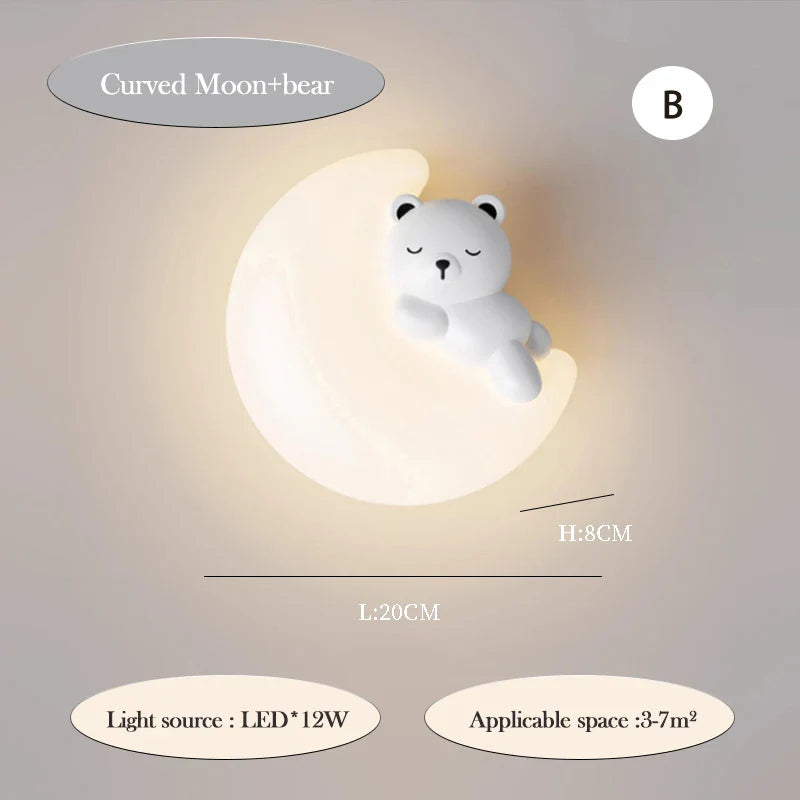 PandaLicht - Söt Panda LED Vägglampa för Barnrum