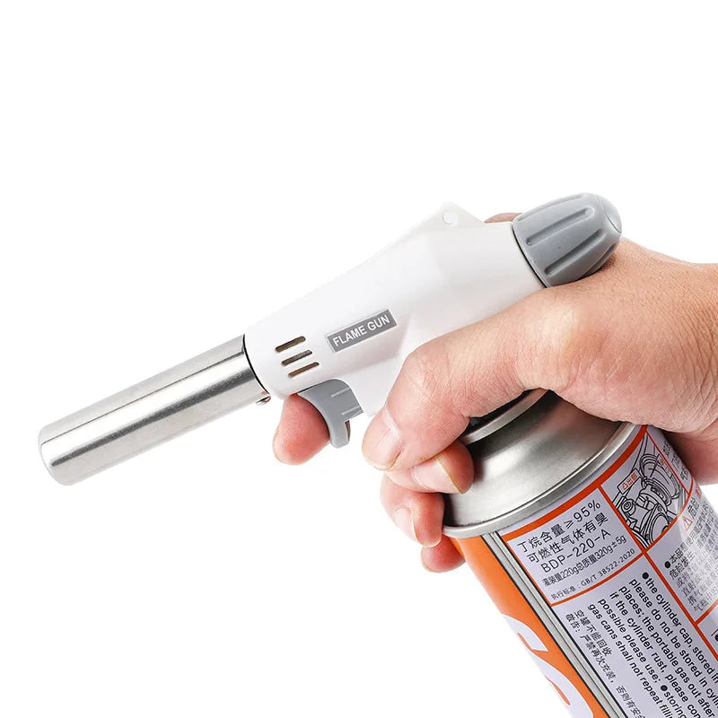 Carvallo ProTorch | Gasbrännare med 1350 °C låga | För butangaspatroner | Elektronisk tändning & temperaturreglering | För kök, camping & utomhus