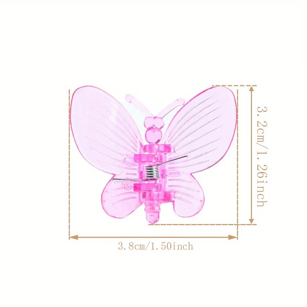 Carvallo 30 stycken orkidé- och växtklipp | Färgade fjärilsclips | För klätterhjälpmedel och växtstöd | Plast
