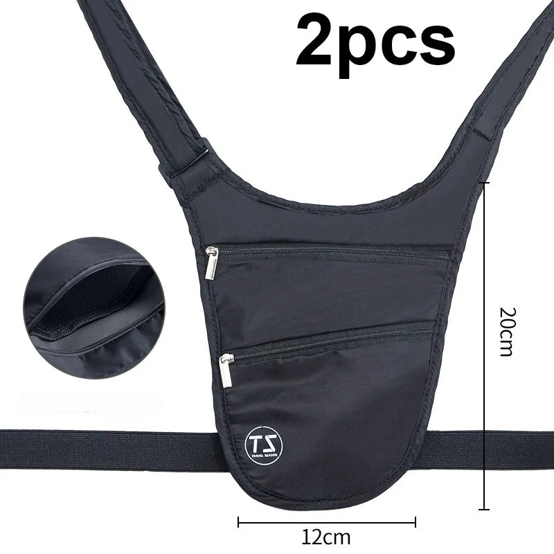 Carvallo SafeFit stöldsäker sport midjeväska | Vattentät & Lätt | Justerbart bälte