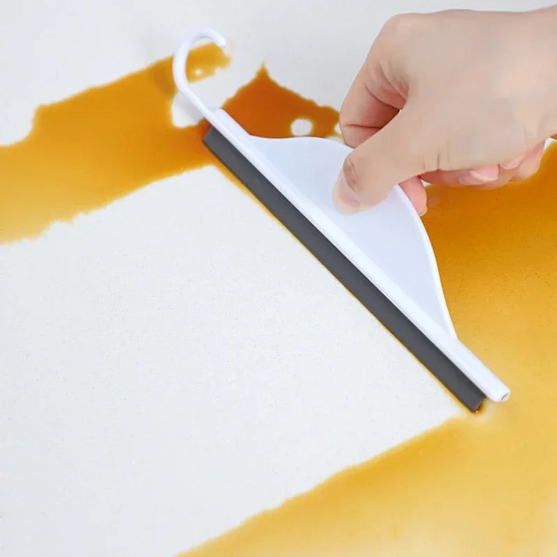 Carvallo Mini Duschabzieher | Praktisk fönsterskrapa | Silikonblad för speglar, kakel och fönster