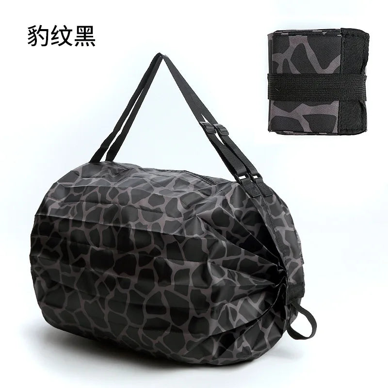 Carvallo Fällbar Shoppingväska | Vattentät & Bärbar | Stort kapacitet för resor, strand & supermarket | Tvättbart nylon