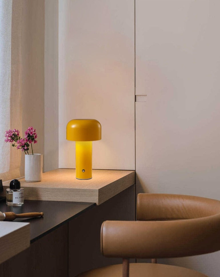 LumoFungo Classico | Trådlamp Retro Bordslampa i italiensk svampdesign