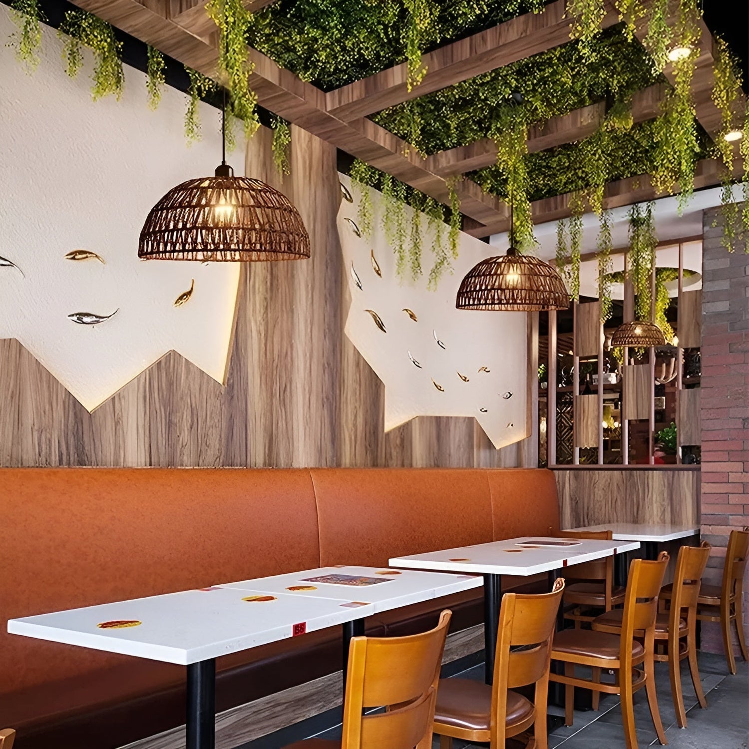 NatureWeave Light - Japansk Rattan Pendellampa