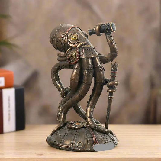 Carvallo - Unik Steampunk Cthulhu bläckfisk skulptur för konstnärliga miljöer